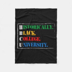 Svart historia Hbcu historiskt svart college och  Fleecefilt