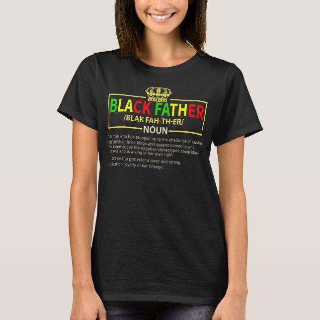 Svart historia i Far, fin månad T Shirt (Framsida)