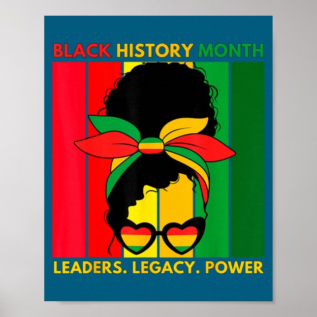 Svart historia månad afroamerikansk  poster (Framsidan)