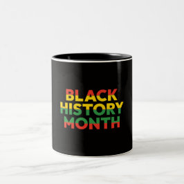 Svart historia månad kopp