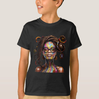 Svart historia månad Loc'd hår konst Svart drottni T Shirt