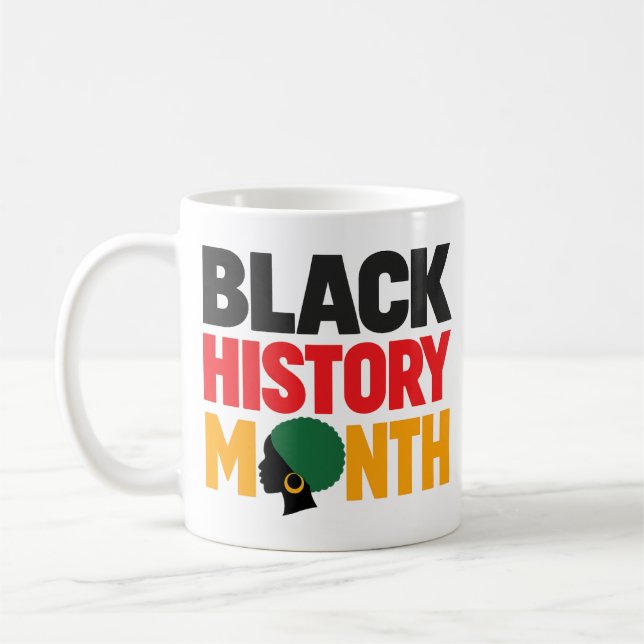 Svart historia månad stolthet kulturellt arv kaffemugg (Vänster)