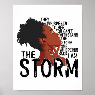 Svart historia månad t-shirt afrikansk kvinna afro poster
