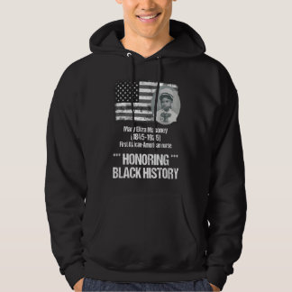 Svart historia med första afroamerikanska sjuksköt hoodie