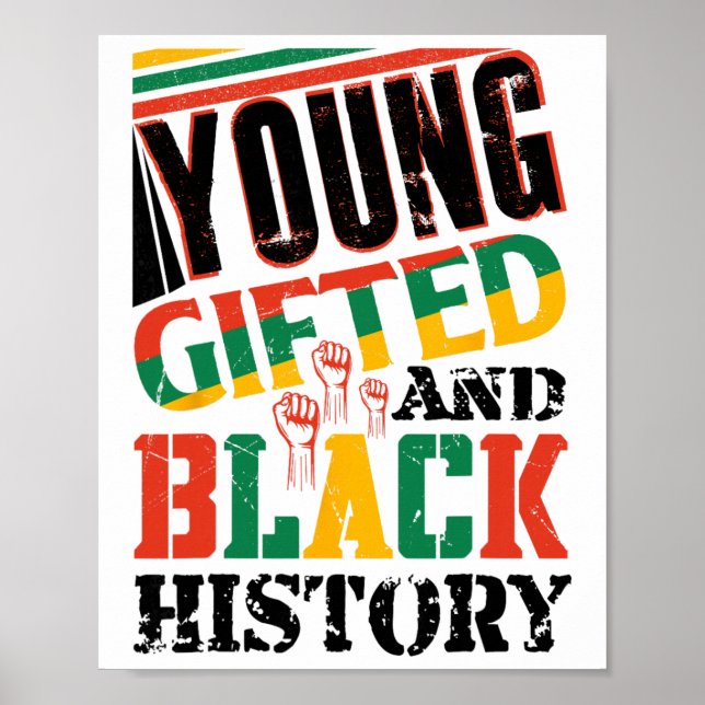 Svart historia om unga begåvningar poster (Framsidan)