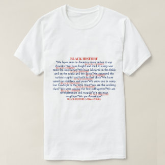 Svart historia RWB (dubbel sidig) - En MisterP skj T Shirt