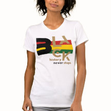 Svart historia slutar aldrig BHM Grafisk T-shirt