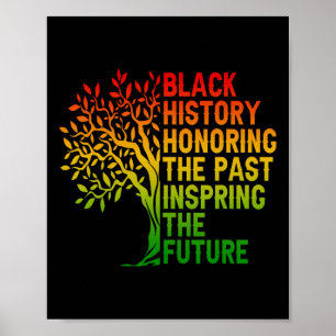 Svart historia som hedrar det förflutna afrikansk  poster