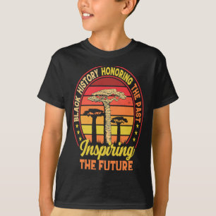 Svart historia som hedrar det förflutna och inspir t shirt