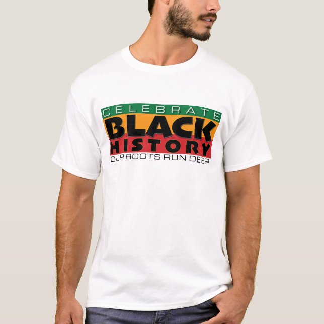 Svart historia t shirt (Framsida)