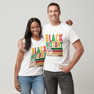 Svart historia t shirt