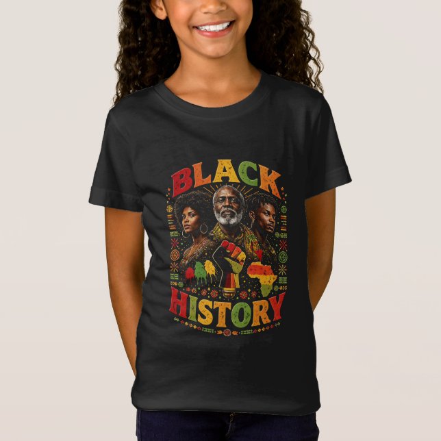 Svart historia t shirt (Framsida)