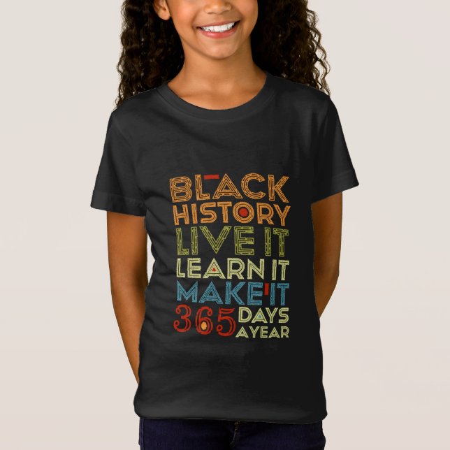 Svart historia varje dag t shirt (Framsida)