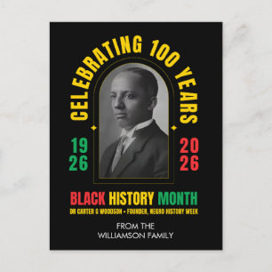 SVART HISTORIE MÅNAD 100-ÅRSJUBILEUM 100 ÅR BHM HELG VYKORT