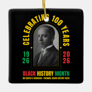 SVART HISTORIE MÅNAD 100-ÅRSJUBILEUM BHM JULGRANSPRYDNAD KERAMIK