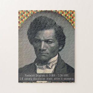 Svart historiehjältepussel: Frederick Douglass Pussel