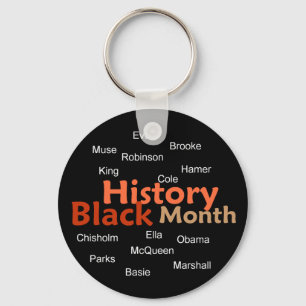SVART HISTORIEMÅNAD Keychain Nyckelring