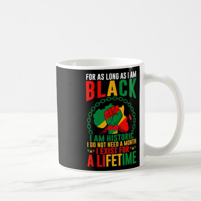 Svart historiemånad så länge jag är svart är jag kaffemugg (Höger)