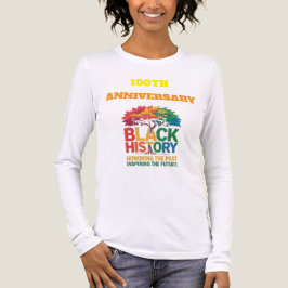 Svart Historiemånad T-Shirt 100 År