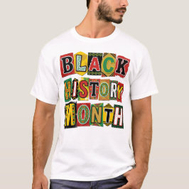 Svart historiemånad T-shirt – stolthet kultur fira