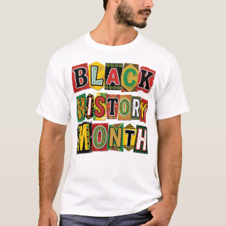 Svart historiemånad T-shirt – stolthet kultur fira