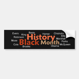 SVART HISTORIEMÅNADbildekal Bildekal