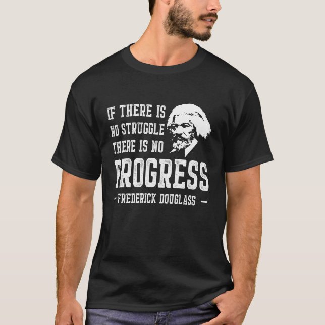 Svart historiemånadFrederick Douglass T Shirt (Framsida)