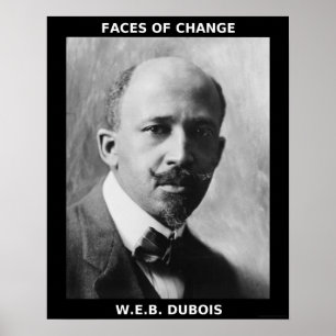 Svart historiemånadhjältar - W.E.B. DuBois Poster