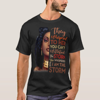Svart historiens månad Afrikas kvinna Afro Jag är  T Shirt