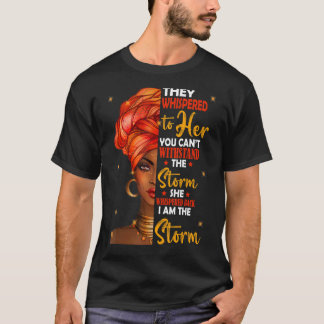 Svart historiens månad Afrikas kvinna Afro Jag är  T Shirt