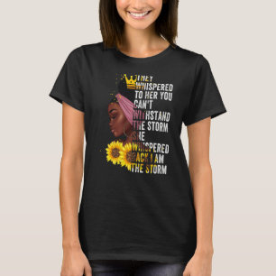 Svart historiens månad Afrikas kvinna Afro Jag är T Shirt