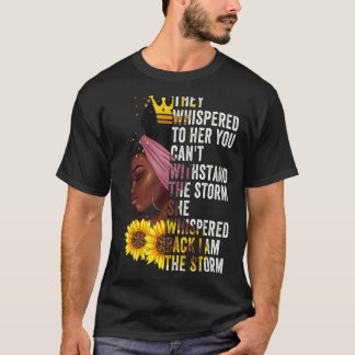 Svart historiens månad Afrikas kvinna Afro Jag är  T Shirt