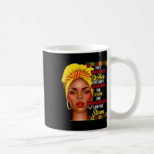 Svart historiens månad Afro Black Women Girls. Kaffemugg