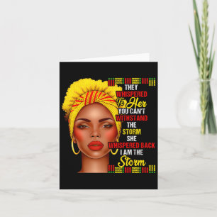 Svart historiens månad Afro Black Women Girls. Kort