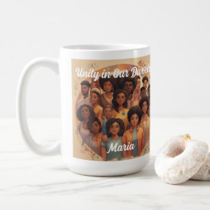 Svart historiens månadsenhet i vår mångfald kaffemugg