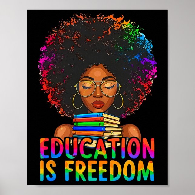 Svart historieutbildning är frihet Böcker Lärare K Poster (Framsidan)