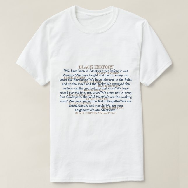 Svart historik (dubbla sida vid sida) - en felsökn tee shirt (Design framsida)