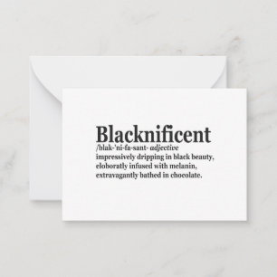 Svart historik för Blacknifict Definition Pro P Anteckningskort