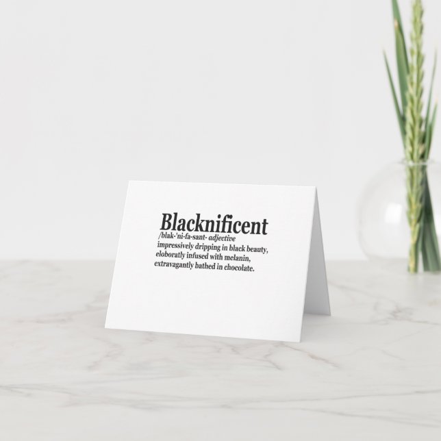 Svart historik för Blacknifict Definition Pro P Tack Kort (Framsida)