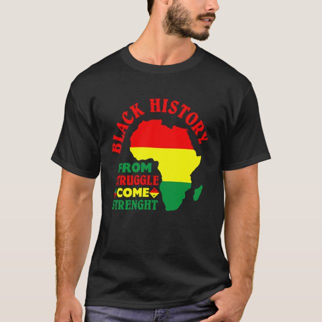 Svart historik från kamp kommer att ha en stark BL T Shirt (Framsida)