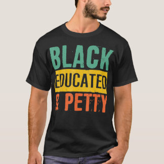 Svart historik ger svart Pride med svart utbildnin T Shirt