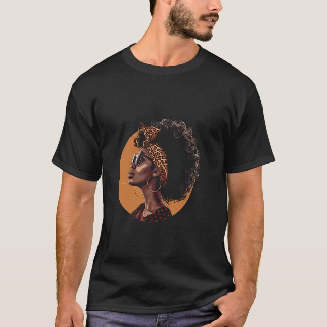 Svart historik Juneteenth Grafik Stolt Afrikansk A T Shirt (Framsida)