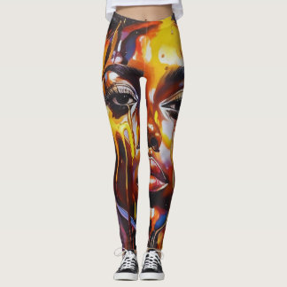 svart historik leggings