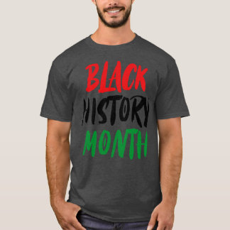 svart historik månad 1 t shirt
