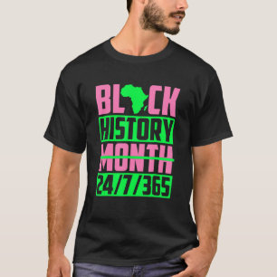 Svart historik Månad 247365 Afrikas Pride Manar Kv T Shirt