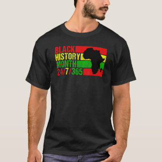 Svart historik Månad 247365, svart Pride, Manar Kv T Shirt
