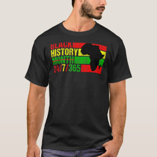 Svart historik Månad 247365, svart Pride, Manar Kv T Shirt