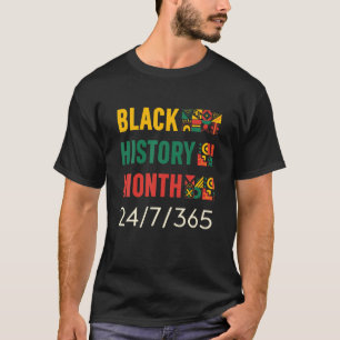 Svart historik Månad 24/7/365 - Retro Manar Women T Shirt