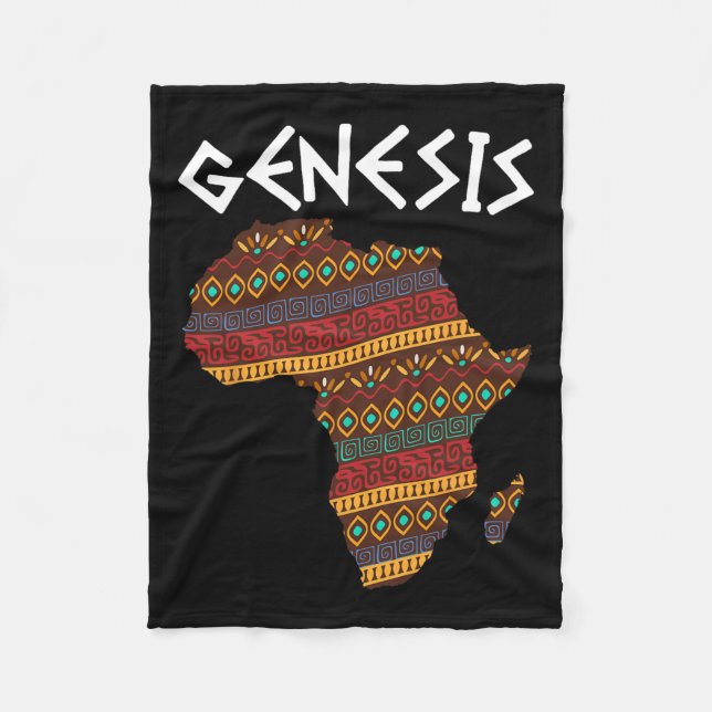 Svart historik, månatlig Genesis Proud Afrika afri Fleecefilt (Framsidan)