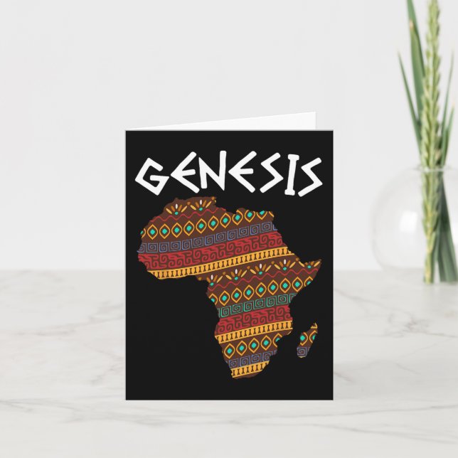 Svart historik, månatlig Genesis Proud Afrika afri Kort (Framsida)